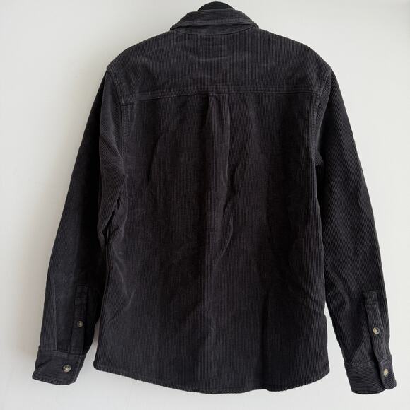 Marine Layer Shirt Mens Small Gray Max Broken In Corduroy Overshirt Shacket Gorp - Picture 7 of 12